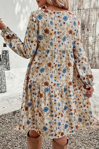 Floral Tiered Casual Dress