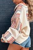 Casual Striped Oversized Sweatshirt