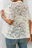 Textured Button-Up Blouse