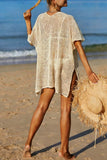 Floral Mesh Beach Cover-Up