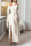 Off-Shoulder Elegant Evening Gown