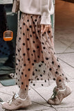 Polka Dot Mesh Skirt