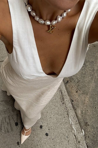 Elegant Sleeveless Maxi Dress