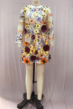 Floral Embroidered Casual Dress