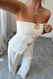 Elegant Wide-Leg Pants Set