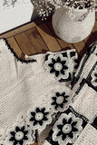 Crochet Floral Knit & Wide-Leg Set