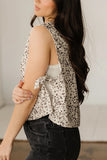 Leopard Pattern Adjustable Side Vest