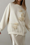 Floral Embellished Sweatshirt