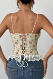 Lace-Trim Floral Camisole