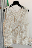 Crochet Embellished Tank Top
