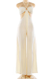 Halter Neck Wide-Leg Jumpsuit