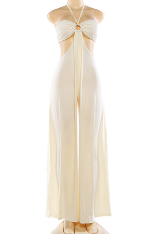 Halter Neck Wide-Leg Jumpsuit