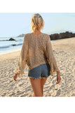 Lace Bell Sleeve Beach Cover-Up