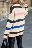 Striped V-Neck Sweater