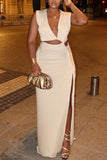 Ruched Cutout Maxi Dress
