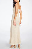 Strapless Cut-Out Maxi Dress