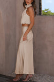 Elegant Sleeveless Casual Set