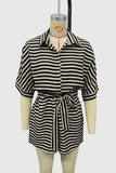 Striped Tie-Waist Romper