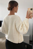 Knit Button Cardigan Sweater