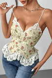 Lace-Trim Floral Camisole