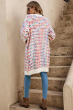 Open-Front Textured Cardigan