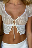 Short Sleeve Cropped Lounge Set