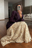 Elegant Textured Maxi Skirt