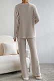 Ribbed Knit Lounge Set
