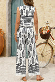 Boho Chic Wide-Leg Pants Set