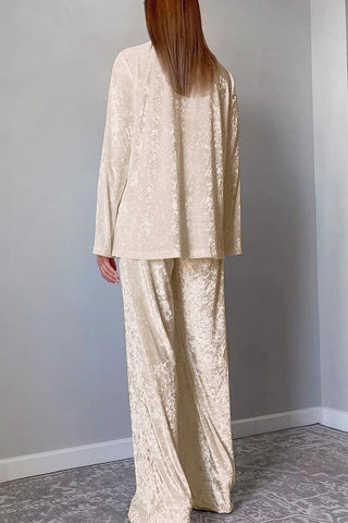 Elegant Wide-Leg Pants Set