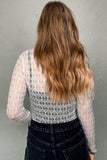 Layered Sheer Mesh Blouse
