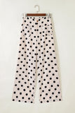 Polka Dot Patched Pocket Pants