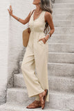 Sleeveless Drawstring Jumpsuit