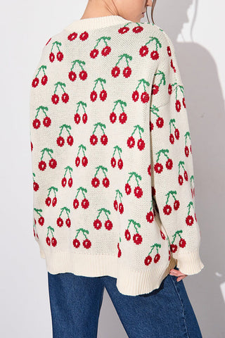 Cherry Pattern Sweater