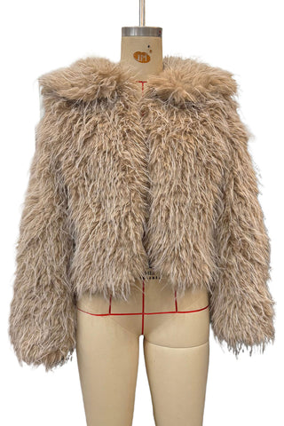 Plush Faux Fur Jacket