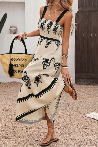 Patterned Casual Maxi Dress