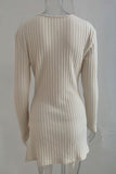 Ribbed V-Neck Sweater