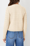 Textured Button-Front Jacket