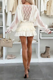 Elegant Lace Skirt Set