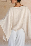 Elegant Draped Open-Front Shrug