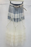 Layered Lace Maxi Skirt
