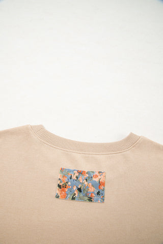 Plaid Colorblock Patchwork Pullover