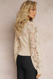 Lace Sleeve Knit Top