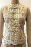 Mandarin Collar Lace Tank Top