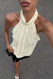 Elegant Halter Neck Tank Top