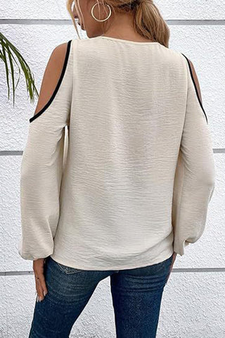 Stylish Cut-Out Sleeve Blouse