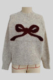 Bow-Pattern Sweater