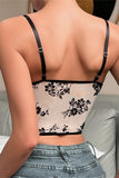 Floral Print Corset Tank Top