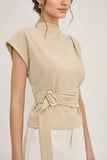Chic Belted Tank Top