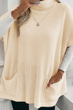 Turtleneck Oversized Sweater with Pockets